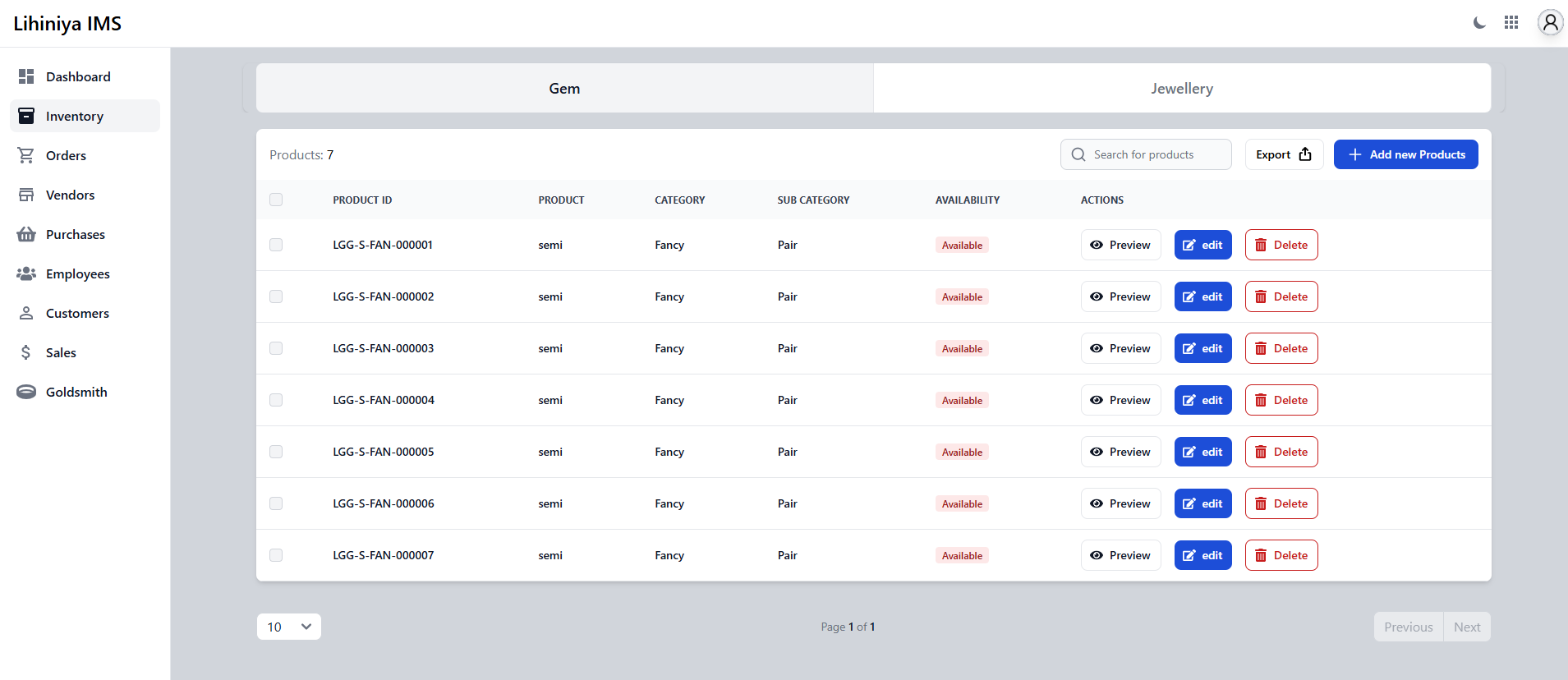 Inventory Management
